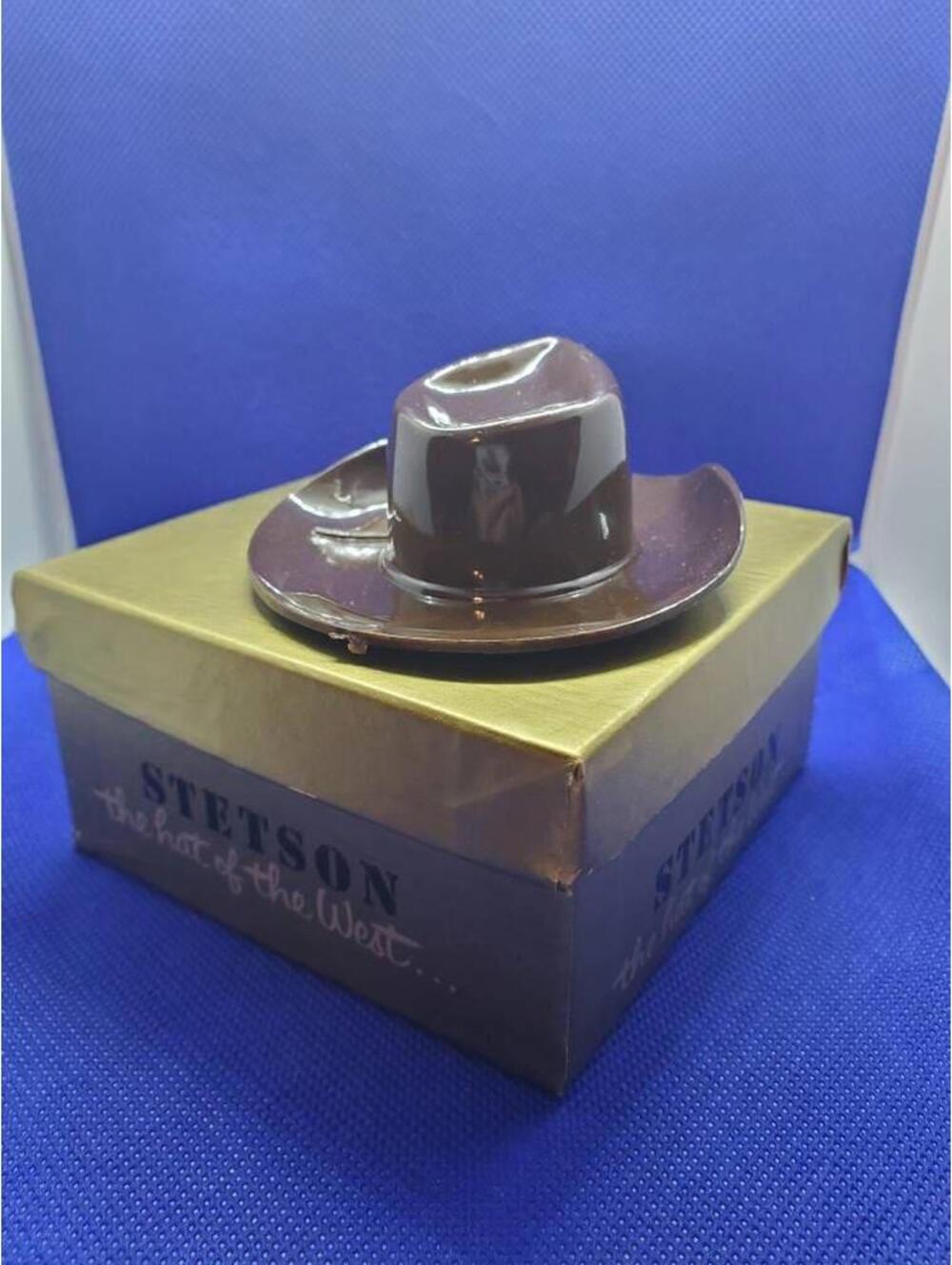 1950s Stetson Hatbox, Miniature, Cowboy Hat, Advertising collectible